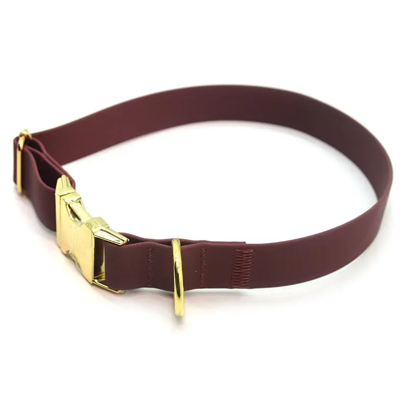 Нашийник для собак Zoo-hunt Колорит біотановий 2,5 см 30-51 см бордовий - фото 2
