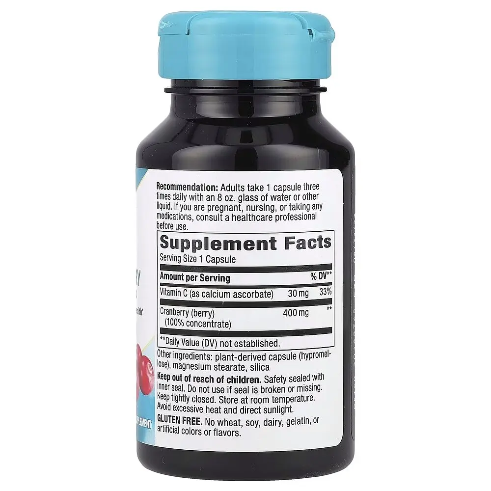 Екстракт журавлини Nature's Way Cranberry Premium Blend вітамін C, 60 вегакапсул для підтримки сечовивідної системи - фото 2