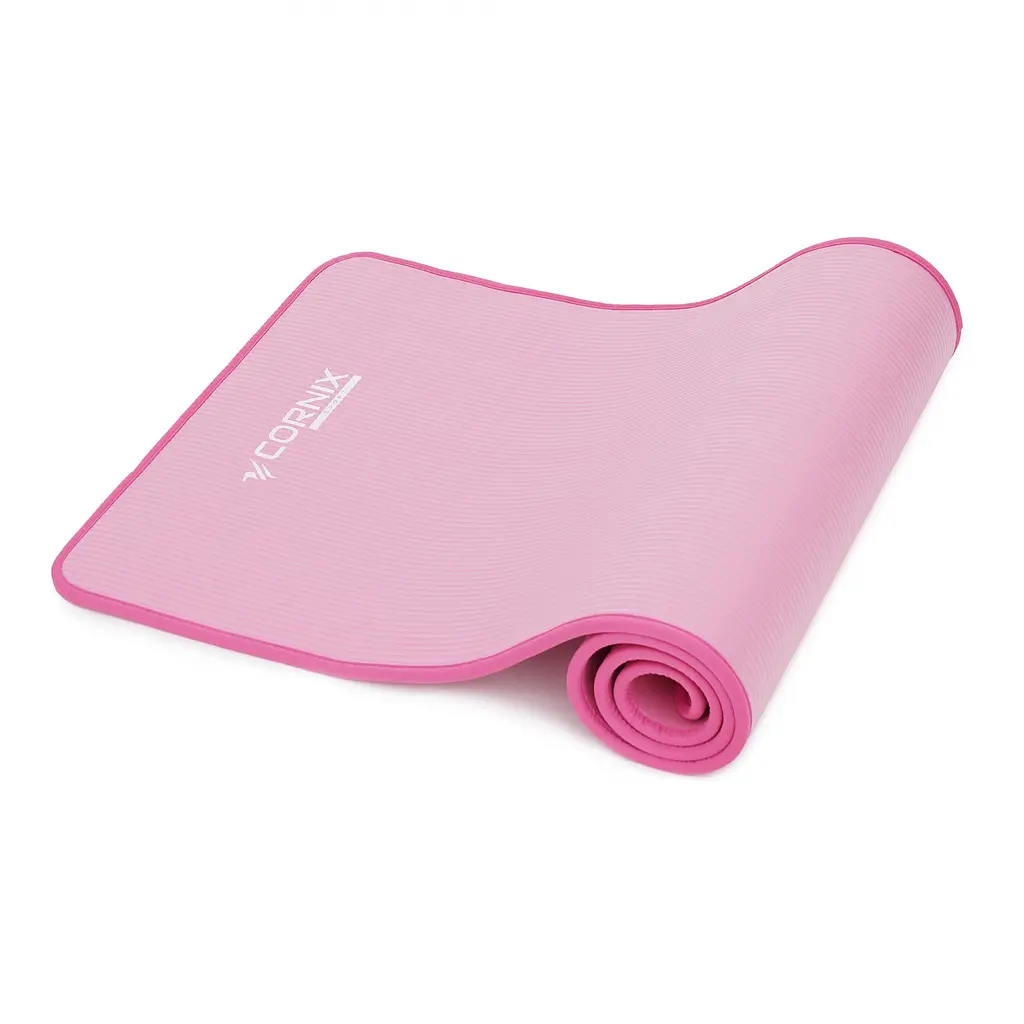 Килимок спортивний Cornix NBR 183 x 61 x 1 см для йоги та фітнесу XR-0097 Pink/Pink - фото 3