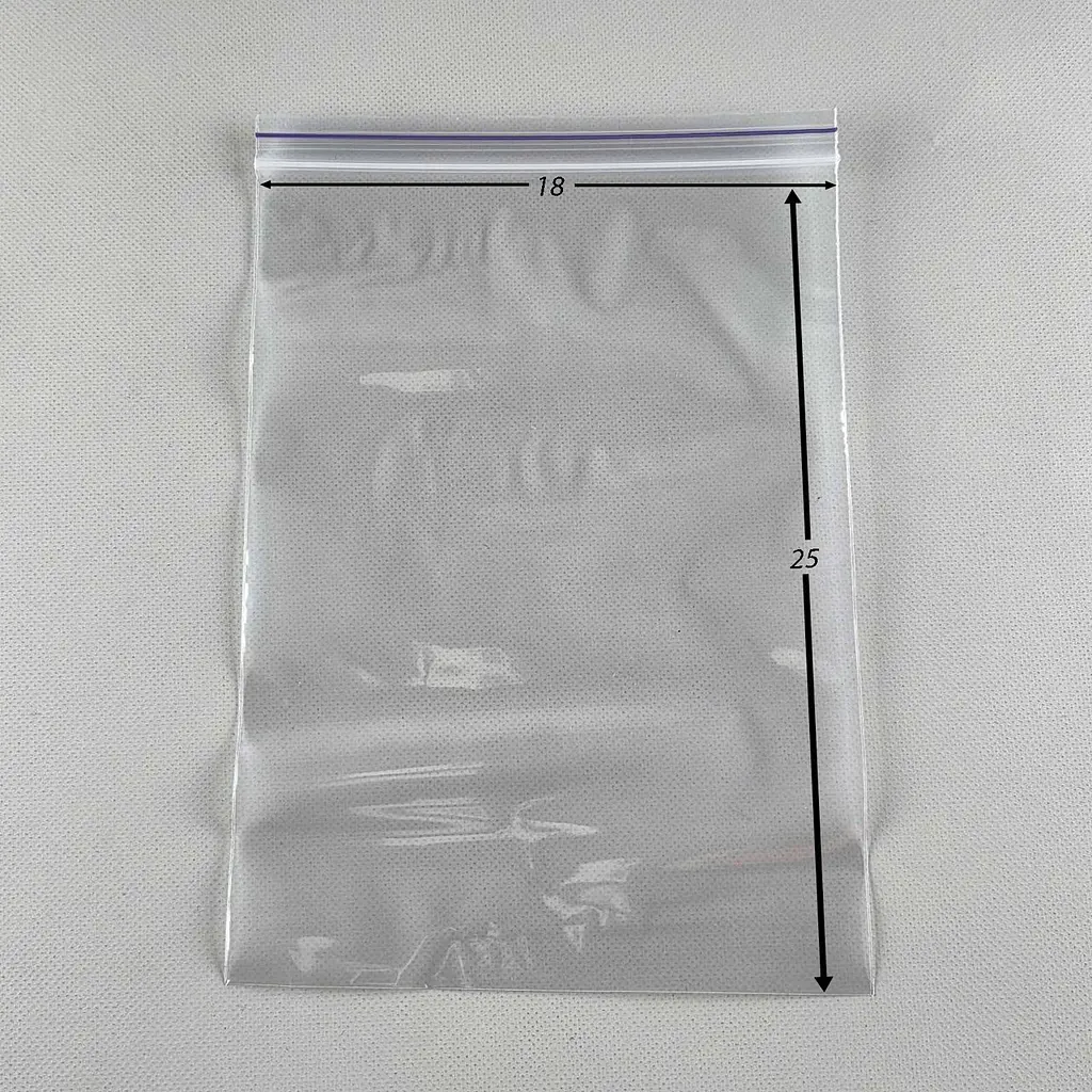 Пакети Zip-Lock прозорі 18x25 см, 100 шт, 50 мкм, поліетиленові пакети із застібкою - фото 2