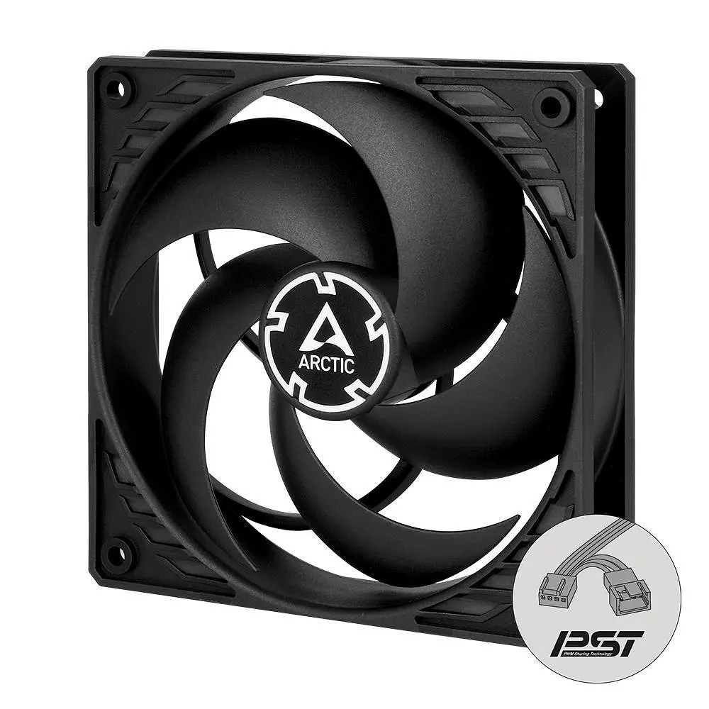 Корпусний вентилятор 120 мм Arctic P12 PWM PST CO ACFAN00121A Black - фото 2