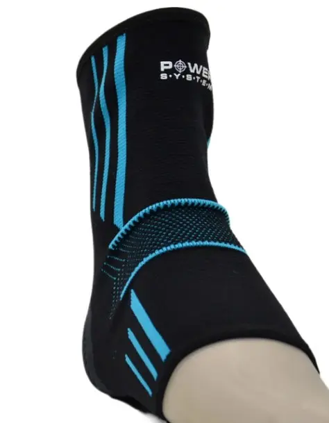 Бандажі на гомілкостоп Power System PS-6022 Ankle Support Evo Black/Blue M (пара) (PS_6022_M_Black/Blue) - фото 5