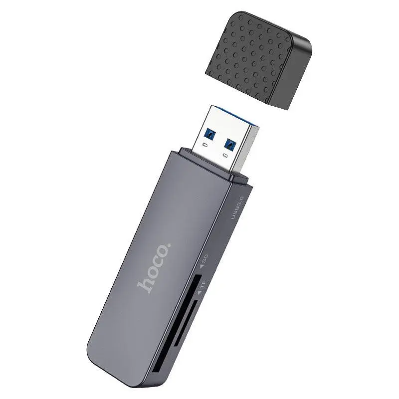 Картрідер HOCO HB45 Spirit 2-in-1 USB 3. 0 card reader сірий