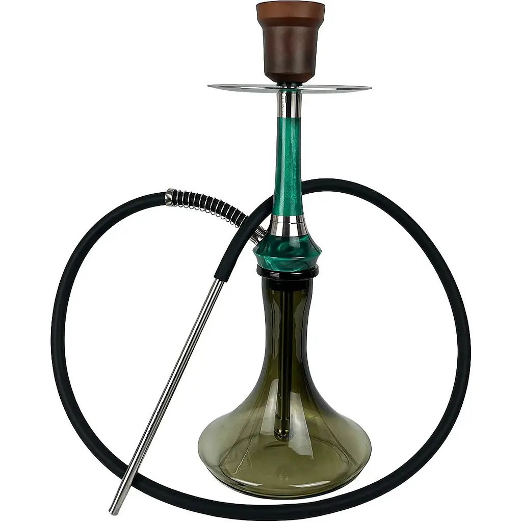 Кальян Totem Hookah Monolit Optima Emerald Green Craft Brown - фото 2