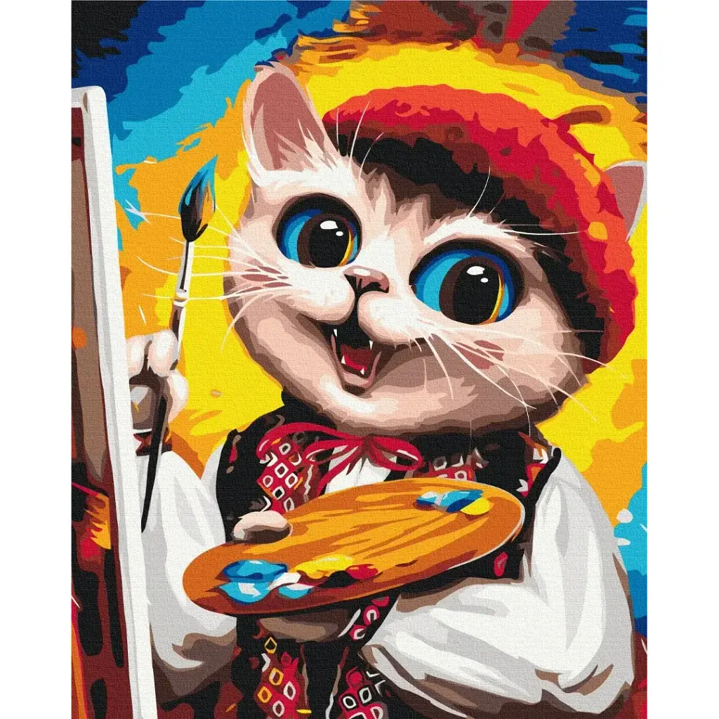 Картина по номерам Brushme Котик Художник ©Марианна Пащук 40x50 см - фото 1