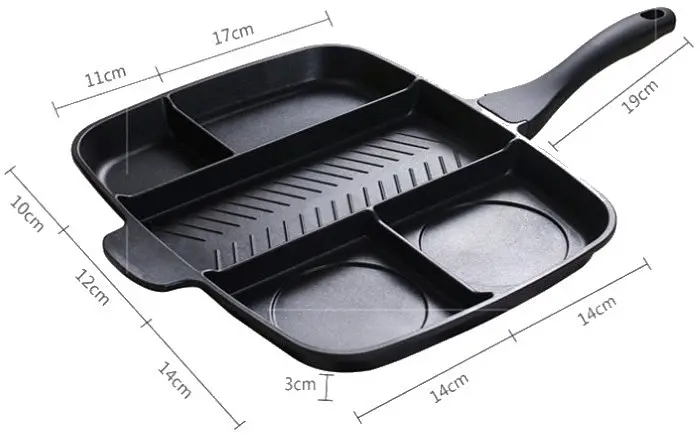 Сковорода гриль 5в1 GRILL PAN 38 см - фото 2