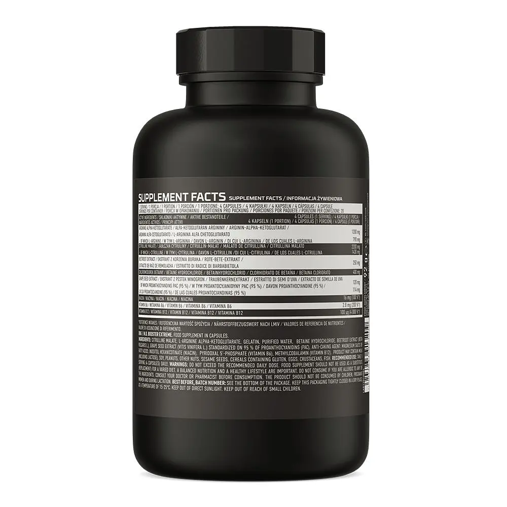 Предтренировочный комплекс N.O. Booster Extreme, 80 капсул OstroVit fit0019440 - фото 2