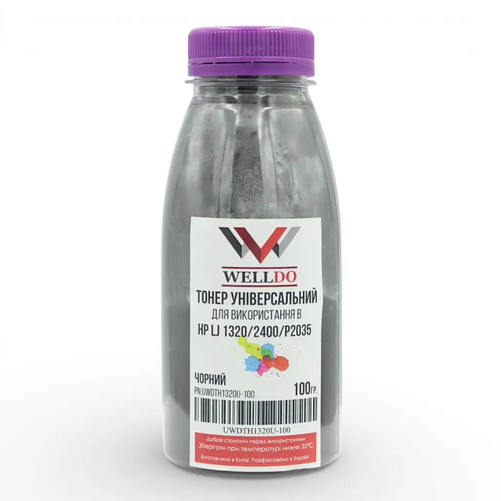 Тонер HP LJ 1320/1160/ STATIC CONTROL 100г/фасовка Welldo (UWDTH1320U-100)