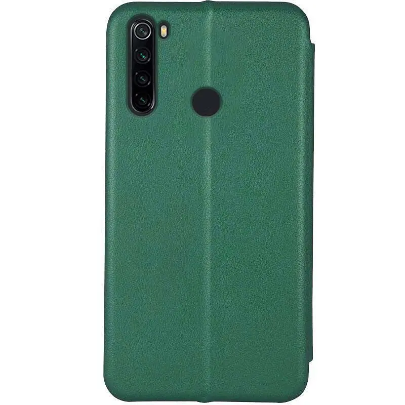 Кожаный чехол-книжка Classy для Xiaomi Redmi Note 8 / Note 8 2021 Зеленый - фото 3