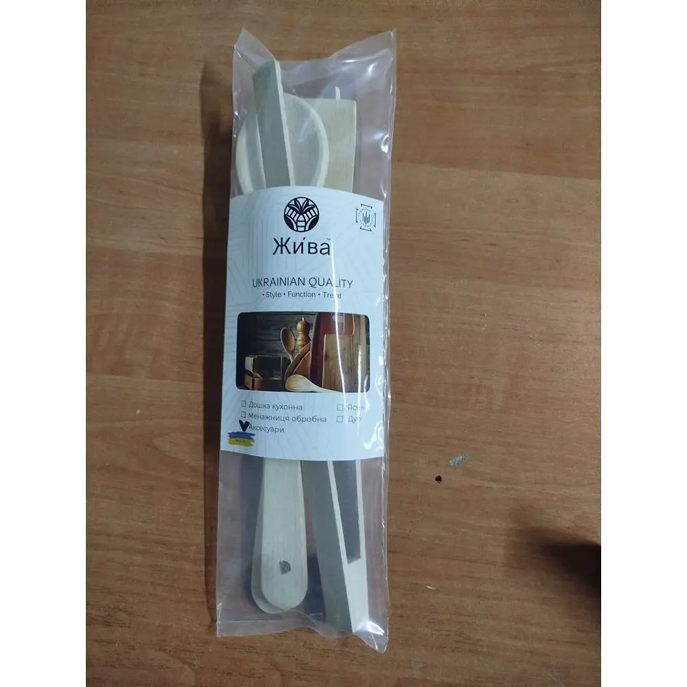 Набір Жива для барбекю: ложка + лопатка + щипці (PBS3) - фото 6