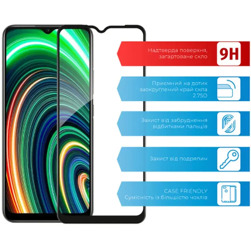 Скло захисне ACCLAB Full Glue Realme C25Y (1283126542350) - фото 2