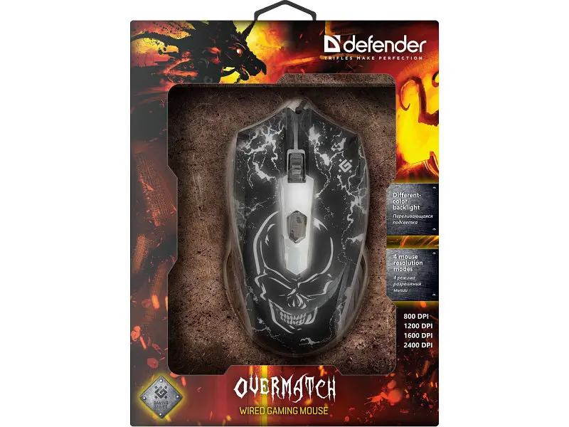 Миша Defender Overmatch GM-069 USB Black (52069) - фото 5