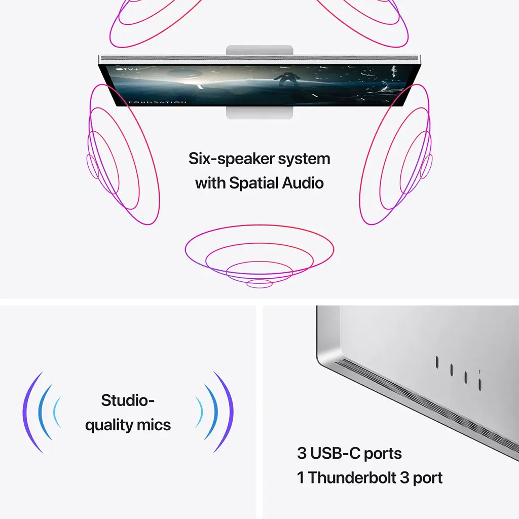 Монитор Apple Studio Display (Standard Glass) VESA Mount (MMYQ3) [66200] - фото 6