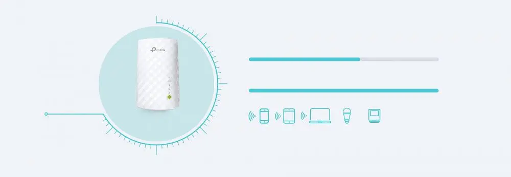 Підсилювач Wi-Fi сигналу, розширювач покриття TP-LINK RE-220 AC750, 1хFE LAN, MESH - фото 8