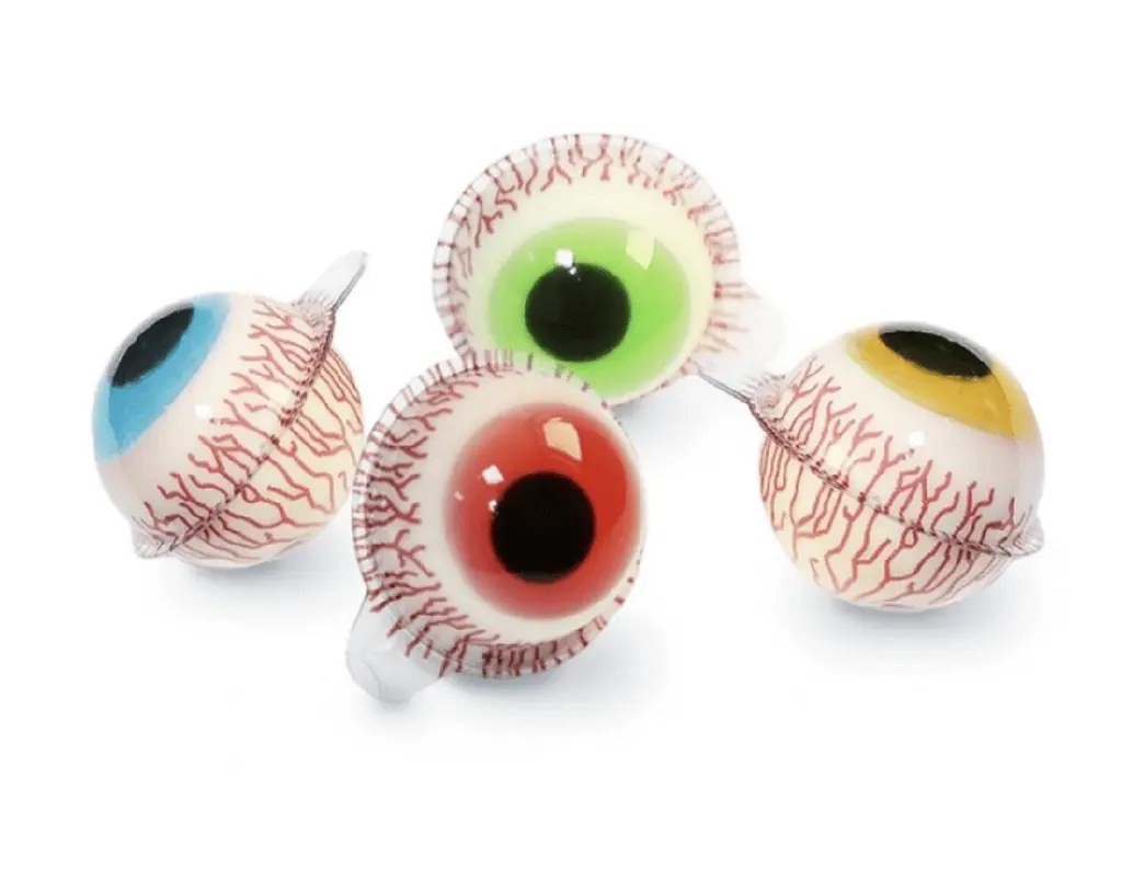 Жувальні цукерки Halloween 3D Eyeballs Gummy Candy with Jam - фото 3