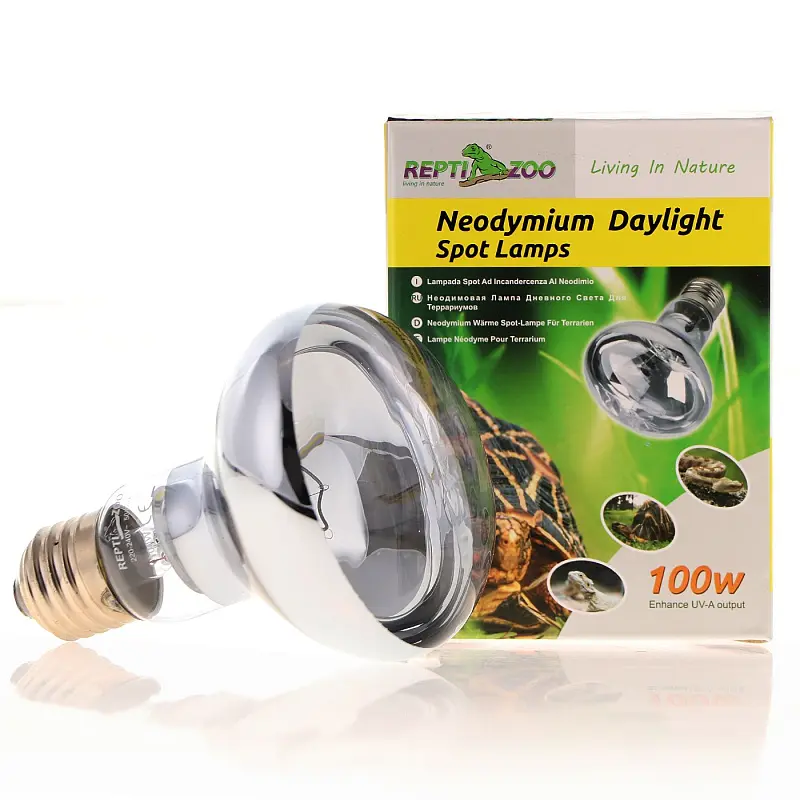 Неодимова лампа Repti-Zoo Neodymium Daylight 100W B80100 - обігрівальна UVA лампа для тераріуму - фото 7