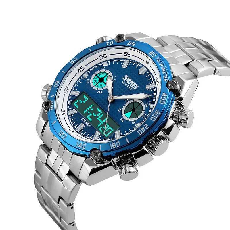 Наручний годинник чоловічий Skmei 1204 Blue, 1204BU (15900) - фото 4