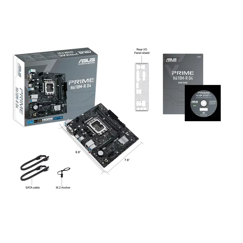 Материнська плата Asus H610M-R D4-SI Prime LGA 1700 (PRIME H610M-R D4-SI) - фото 3
