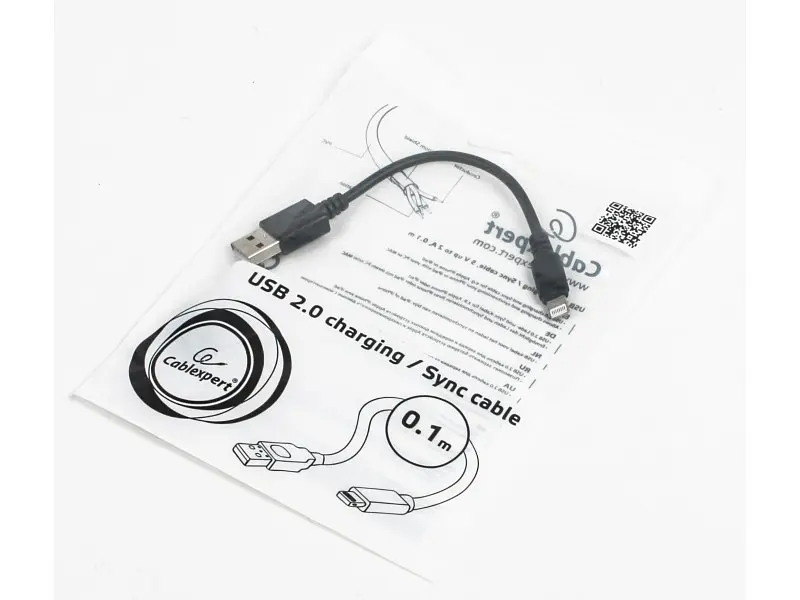 Кабель Cablexpert CC-USB2-AMLM-0.1M - фото 2