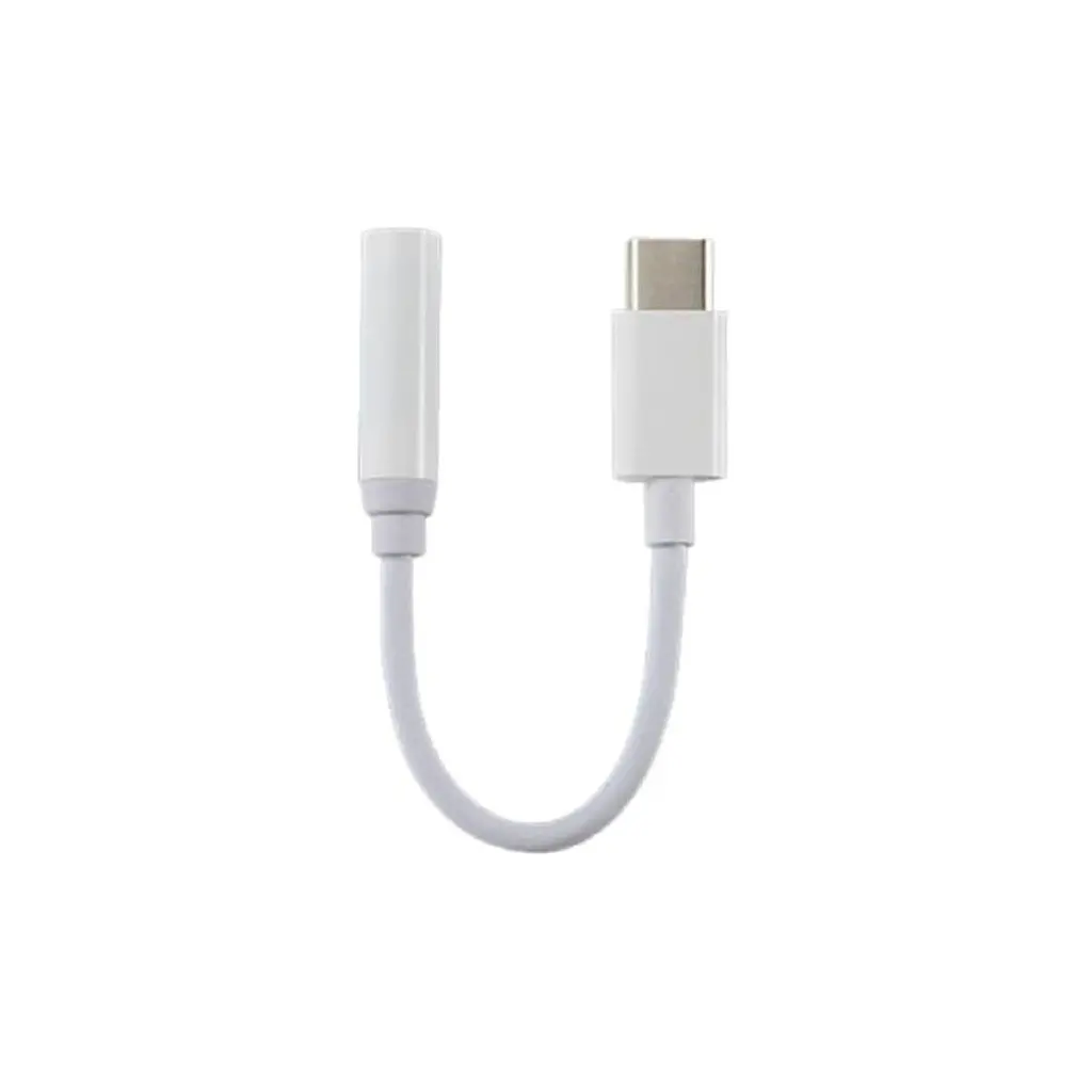 Перехідник Lapara USB Type-C Male - Audio AUX mini jack 3,5 mm Female (LA-Type-C-Audio-3.5mm white) - фото 3