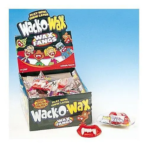 Жувальні гумки Wack-O-Wax Concord Wax Fangs зі смаком вишні 14г - фото 2