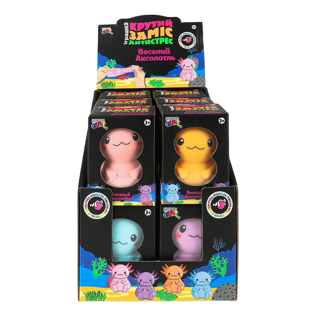 Игрушка-стрейч Monster Gum Веселый Аксолотль 6.5 см (CKS-10766) - фото 7