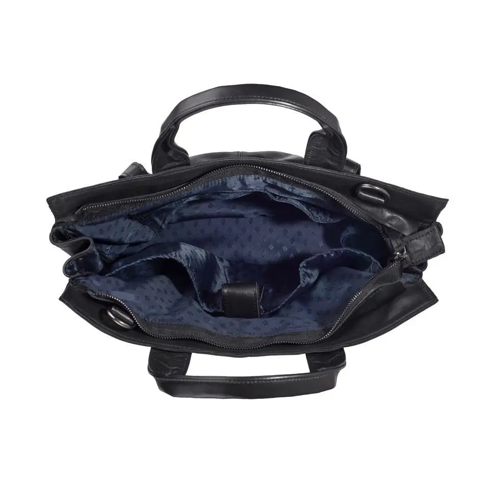 Кожаная мужская сумка TARWA 27х41х9 см sum0026104 - фото 8