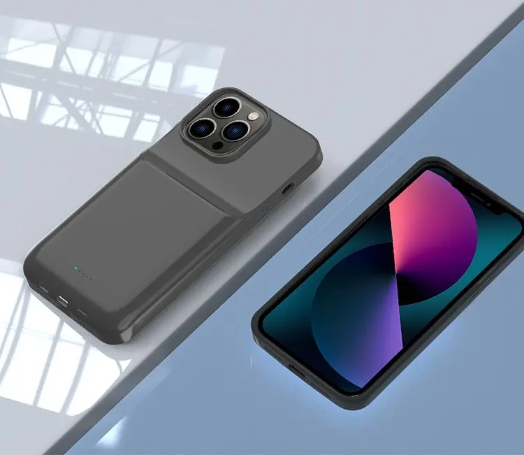 Чехол-аккумулятор XON PowerCase Wireless для iPhone 13 Pro 8000 mAh Черный (PCBW1113380B 1165) - фото 2