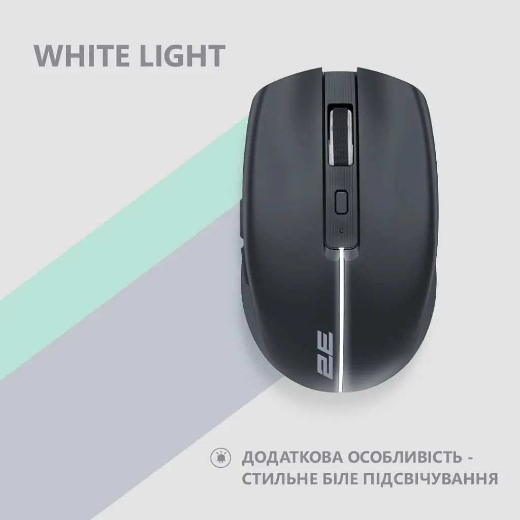 Мишка 2E MF270 Silent Rechargeable Wireless Black (2E-MF270WBK) - фото 3