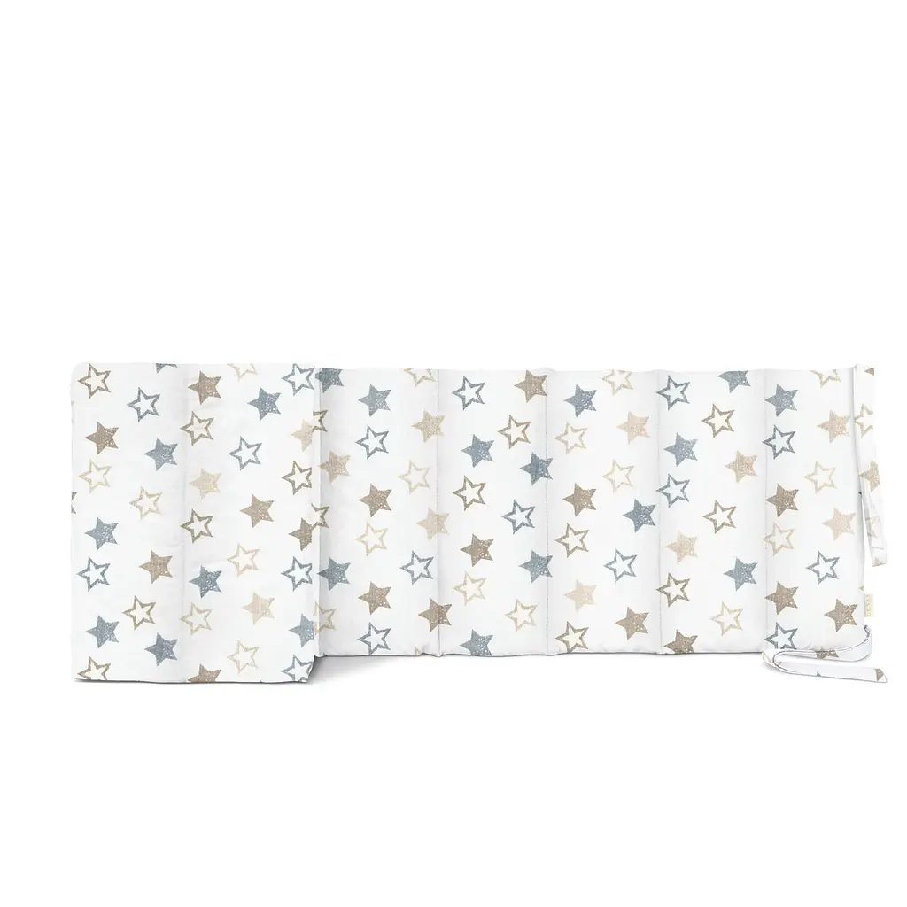 Бортики в дитяче ліжечко 30x60 BEIGE STARS COSAS (4822052275931)