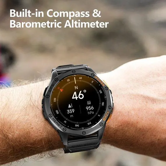 Розумний смарт годинник UWatch Smart GPS Max 2 ремінці Камуфляж (2385974023) - фото 7