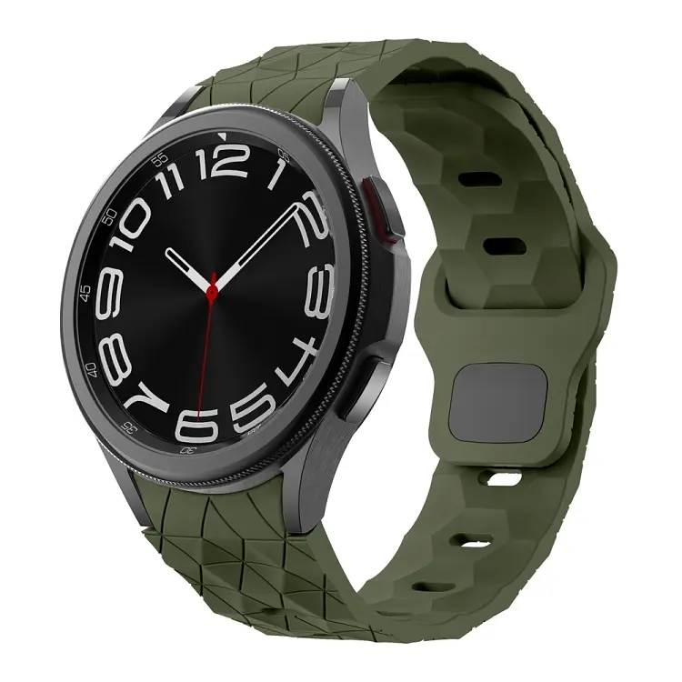 Ремінець силіконовий Samsung Galaxy Watch 4 5 6 7 BeWatch Хакі (0140308) - фото 2