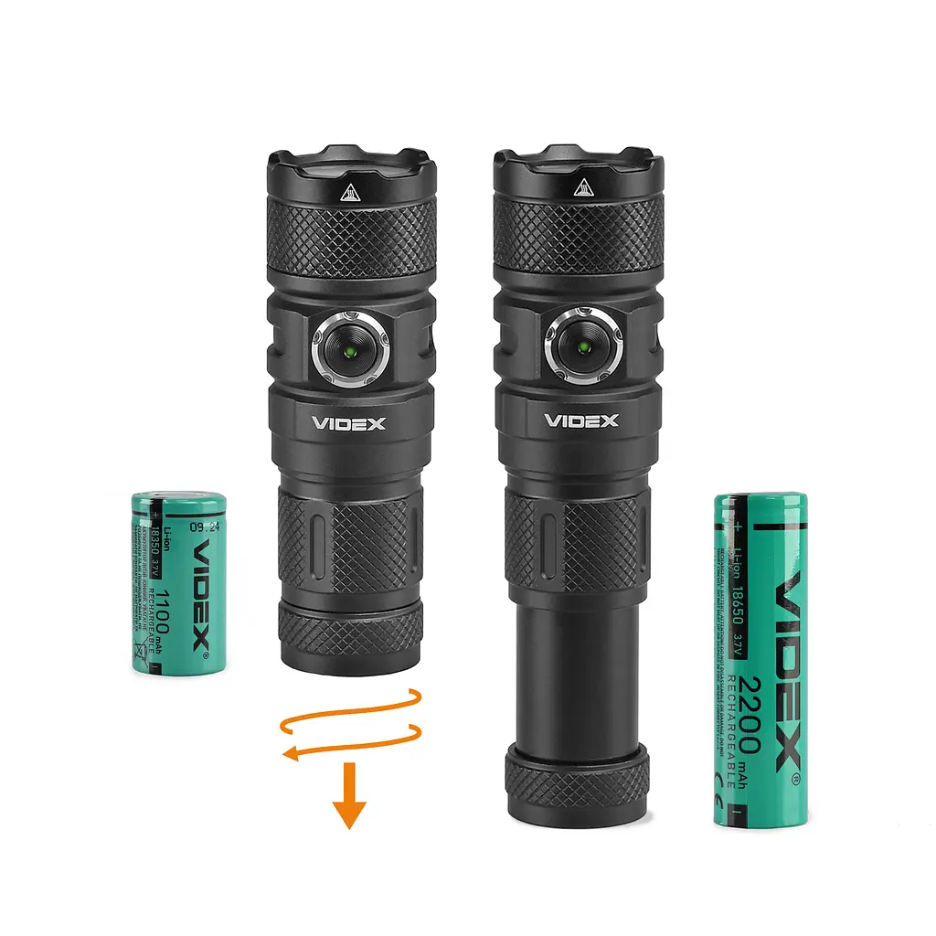 Портативний світлодіодний ліхтарик Videx VLF-A298, 1500Lm 5000K (28360-000) - фото 4