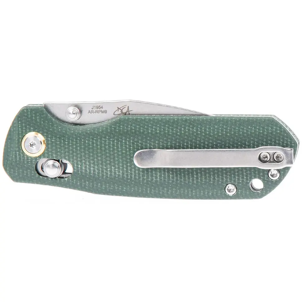 Ніж CJRB Maximal, AR-RPM9, Micarta зелений - фото 3