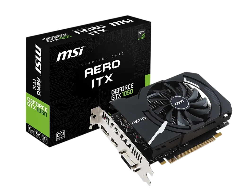 Відеокарта GeForce GTX 1050 2GB MSI OCV1 (GTX 1050 2G OCV1) Б/В