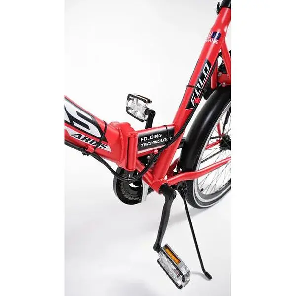 Електровелосипед Azimut Ardis 24 дюйма 500W 13Ah червоний - фото 5