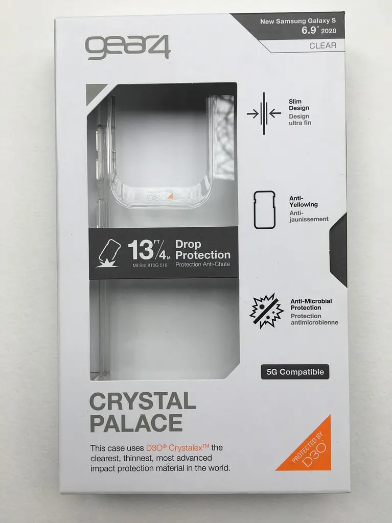 Протиударний прозорий чохол GEAR4 Crystal Palace D3O антимікробним покриттям для Samsung Galaxy S20 Ultra (6.9") - фото 6