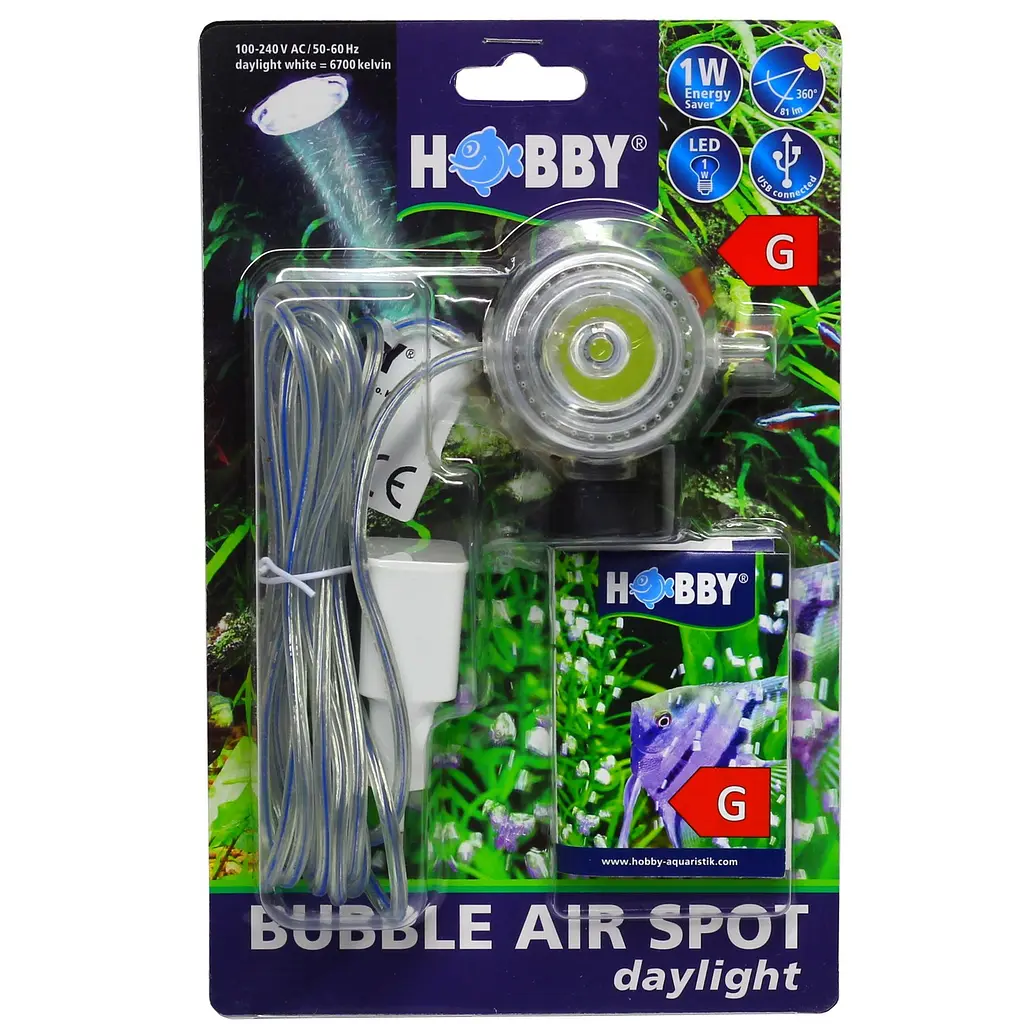 Розпилювач з LED освітленням Hobby Bubble Air Spot daylight (00673) - фото 4