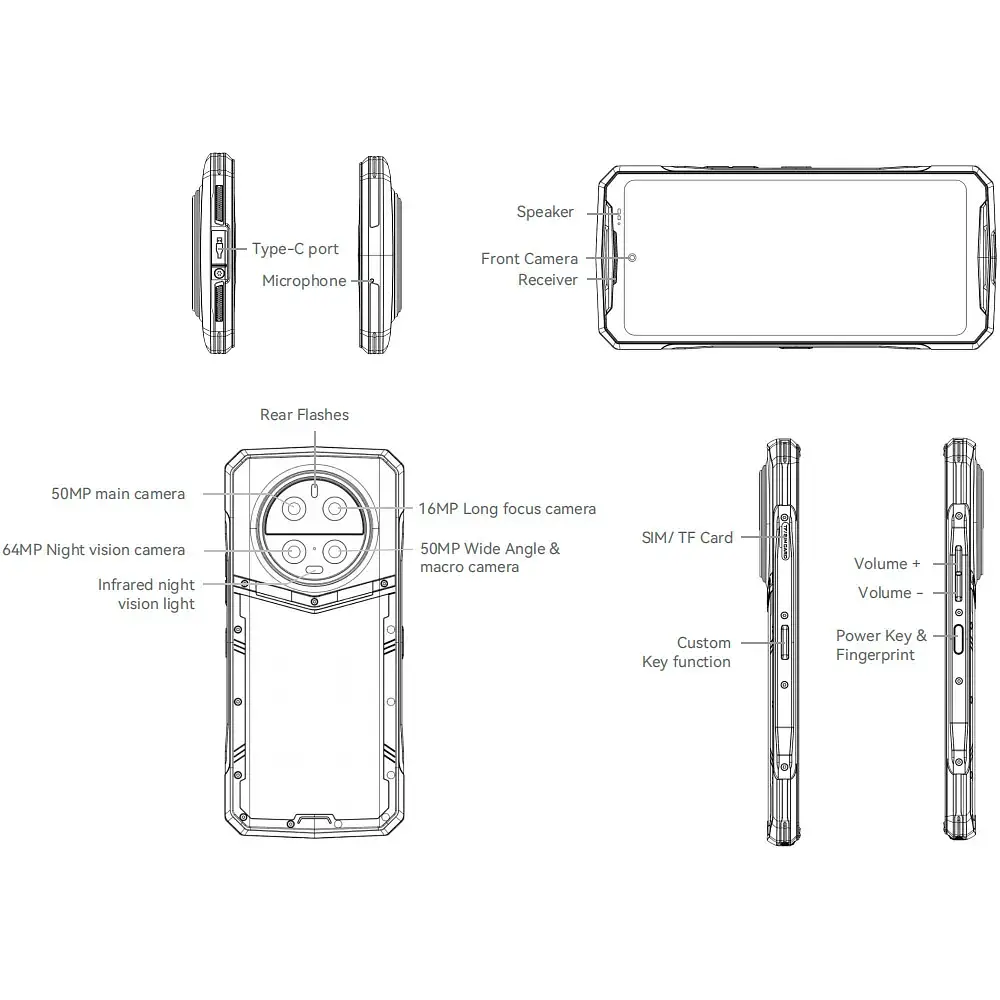 Смартфон Doogee DK10 12/512 Gb Kevlar Black (чорний) - фото 10