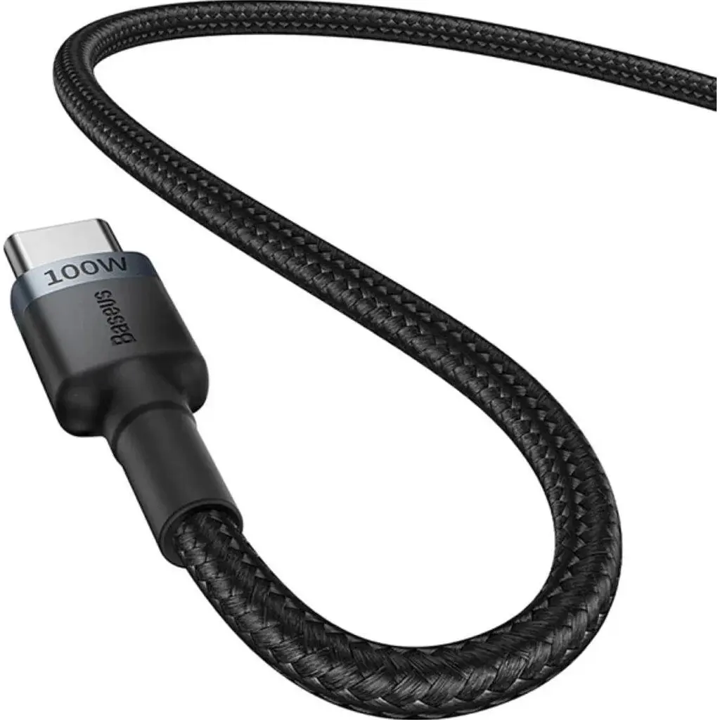 Кабель Baseus Cafule Charging Type-C to Type-C 100W 2m 2pcs Black (P10318306003-01) [141247] - фото 4