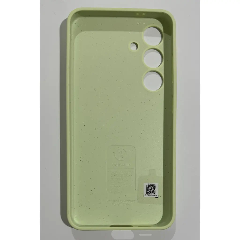 Оригінальний протиударний силіконовий чохол Samsung Silicone Case для Samsung Galaxy S24 Light Green EF-PS921TGEGWW - фото 7
