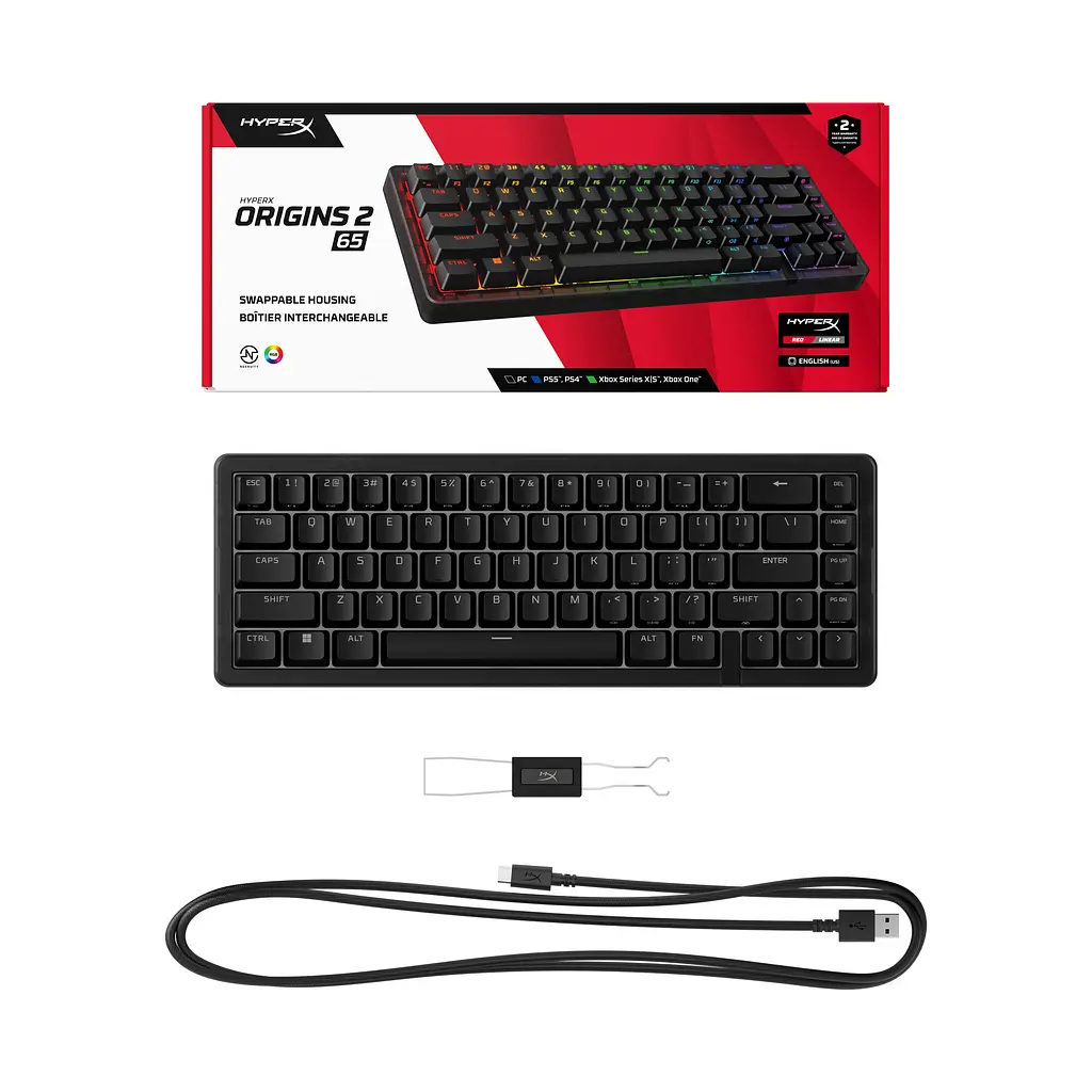 Клавіатура HyperX Origins 2 65 HX Red USB Black (B4QS3AA) - фото 7