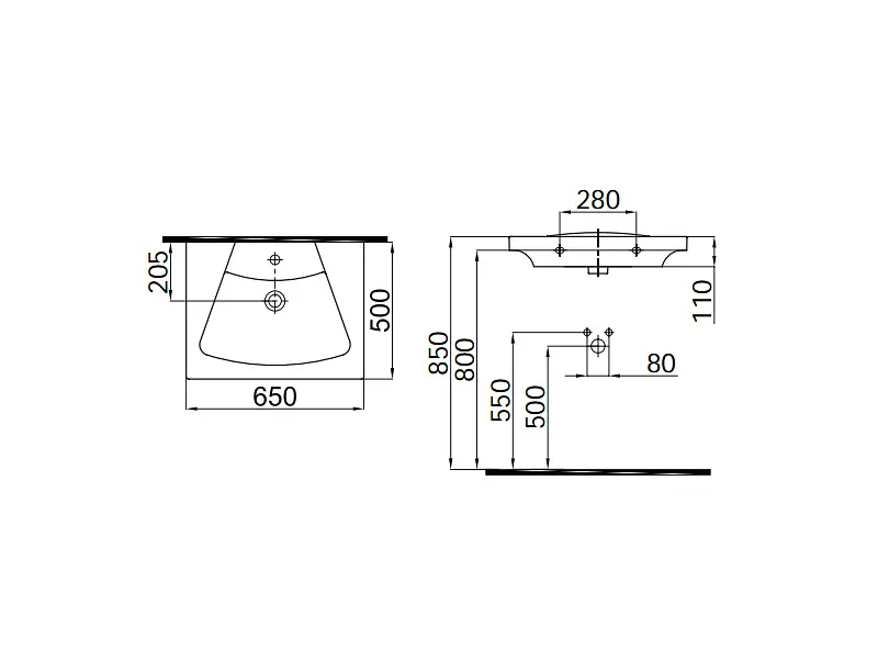 Раковина IDEVIT Vega 2801-0505 - фото 4