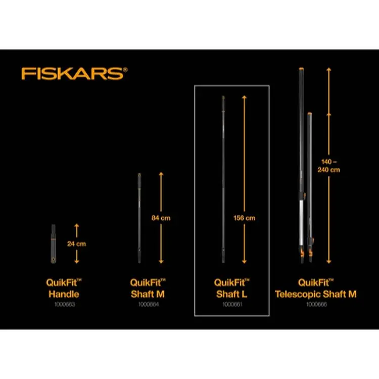 Тримач Fiskars QuikFit L 1.56 м чорний (1000661) - фото 3