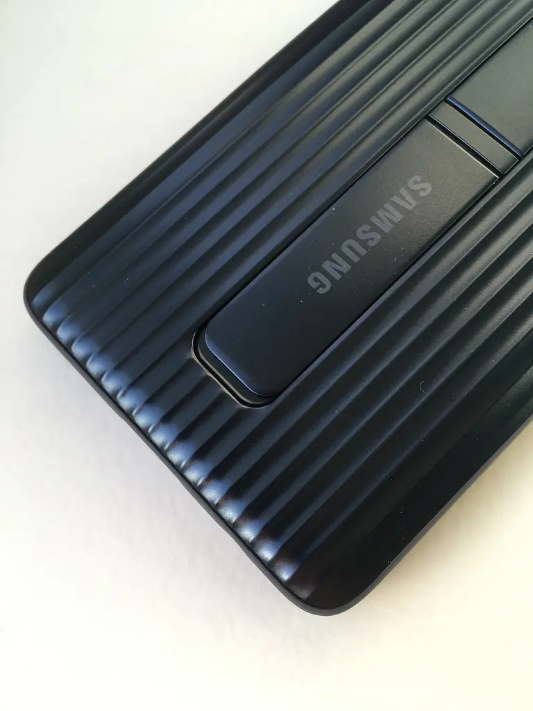 Оригінальний протиударний чохол для Samsung Galaxy S10 Protective Rugged Standing Cover Blue EF-RG973CBEGRU (G973) з підставкою - фото 3