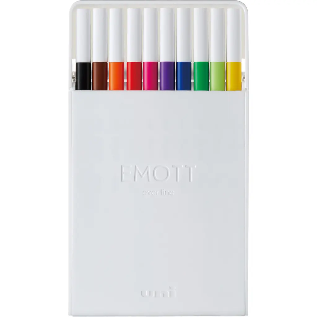 Набор лайнеров Uni Emott Fine Line Standard Color 0.4 мм 10 цветов (PEM-SY/10C.01SC) - фото 2