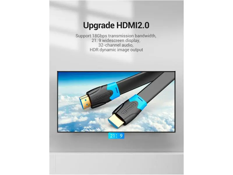 Кабель Vention HDMI to HDMI 10m Black (AAKBL) - фото 11