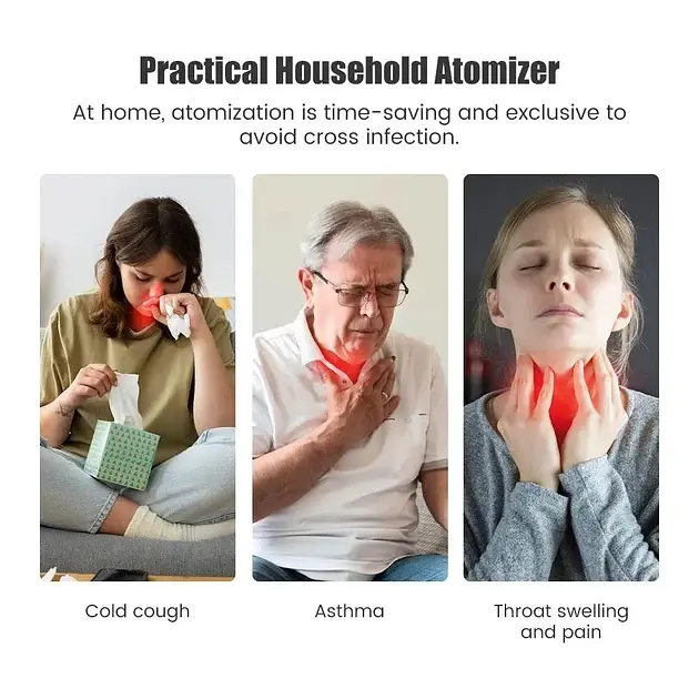 Ультразвуковой ингалятор Mesh Nebulizer JSL-W302 для взрослых и детей ручной небулайзер - фото 7