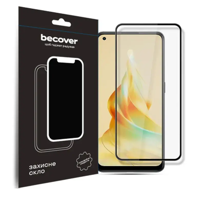 Скло захисне BeCover Oppo Reno8 T Black (709771)