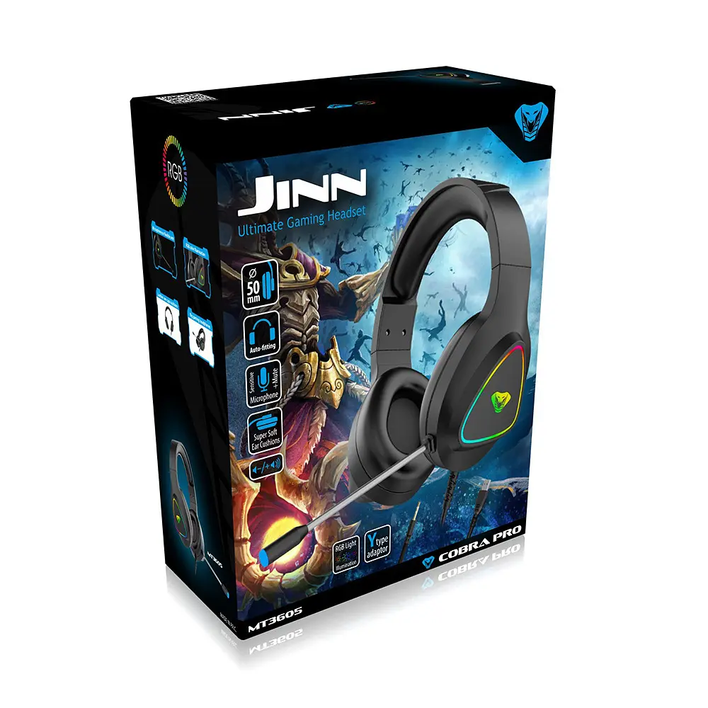 Ігрова гарнітура Media-Tech Cobra Pro Jinn RGB Black - фото 6
